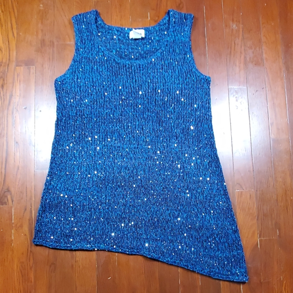 Soft surroundings sequin sweater
